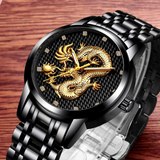Gold Dragon Watch Men