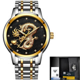 Gold Dragon Watch Men
