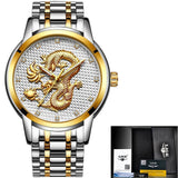 Gold Dragon Watch Men