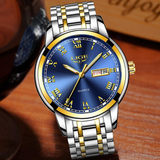 Stainless Steel Gold Watch Men's