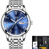 Stainless Steel Gold Watch Men's