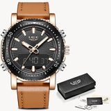 2019  Analog Digital Quartz Watch Men