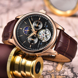 Leather Tourbillon Watch