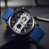 Couple Leather Band Men's watch