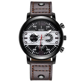 Couple Leather Band Men's watch